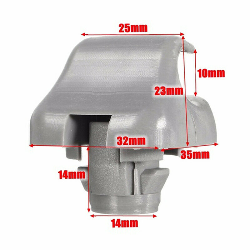 Gray Sun Visor Clip Holder For CR-V/Civic/Accord/Odyssey 88217-S04-003ZA TwM Qx