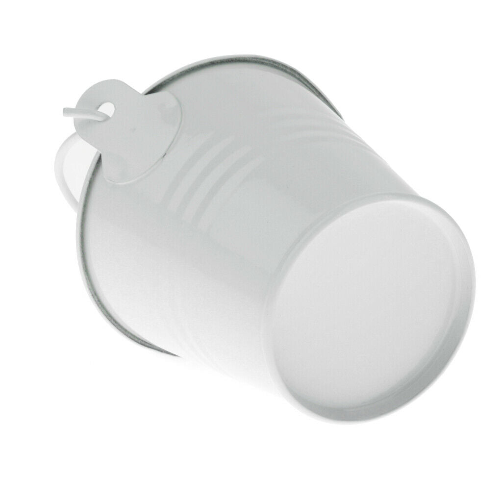 Mini Metal Bucket Candy Box Pails Flower Planter Wedding Party Favor White M