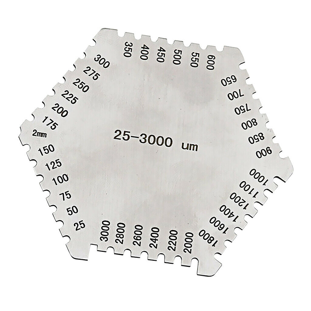 Wet Film Comb Hex Gauge Pocket Hex Gauge