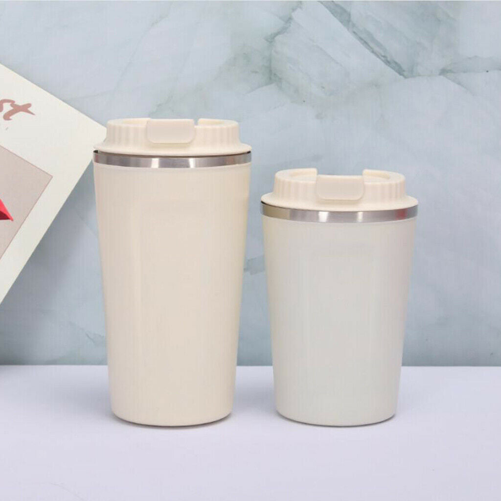 2Pcs 380ml Stainless Steel Insulated Tumbler for Coffee Car Durable BPA FREE