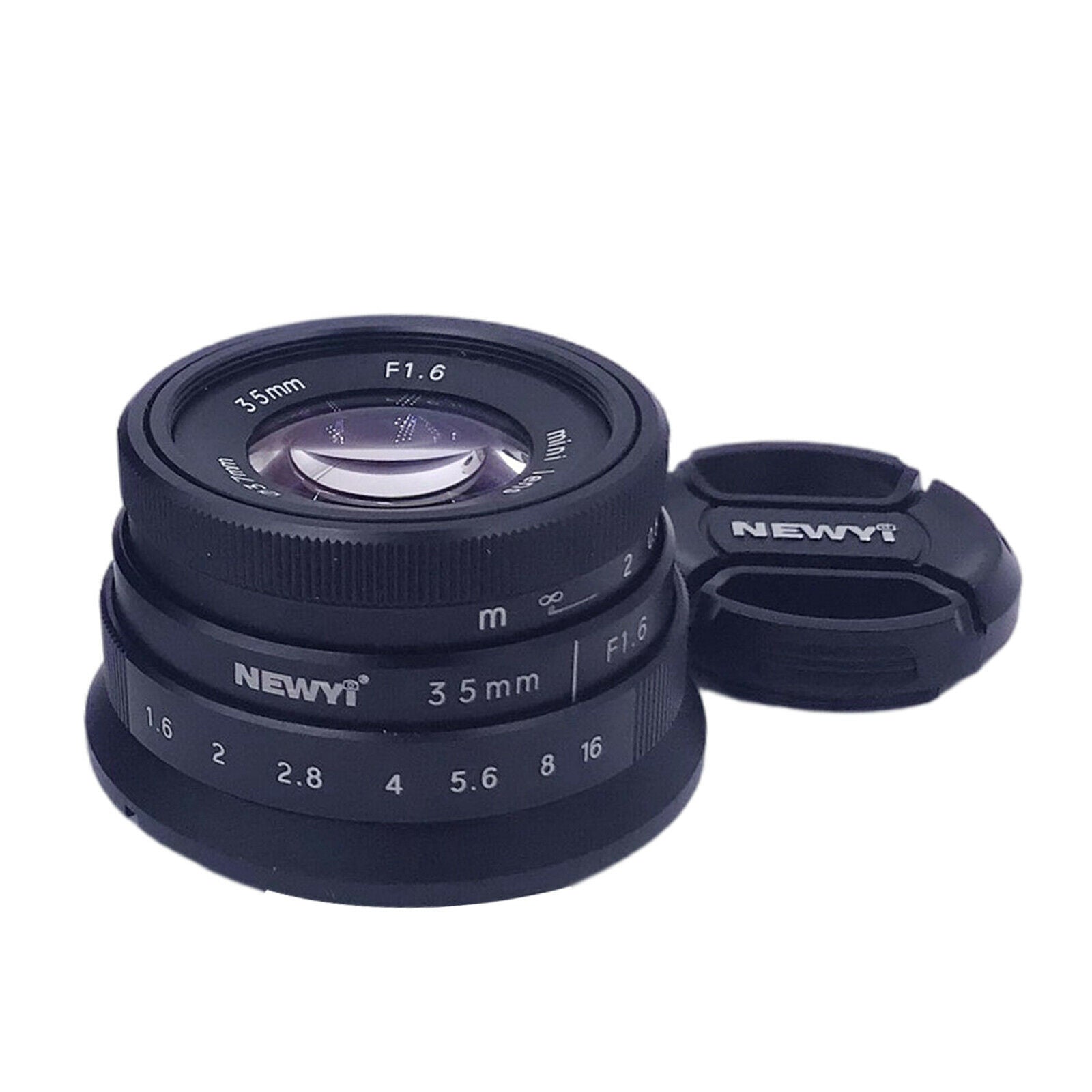 Metal 35mm F1.6 APS-C Manual Fixed Camera Lens for Canon EOS M M2 M3 M6 M100