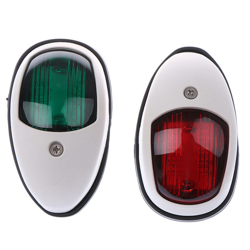 2X LED Navigation Light Signal Warning Lamp Signal Lamp For Marine Boat YachBDA