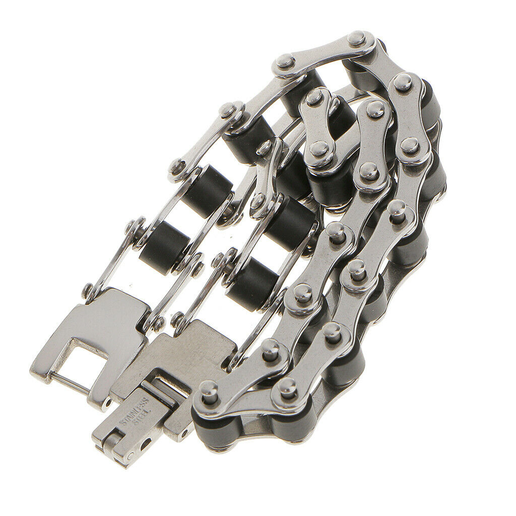 Bike  Chain Style Stainless Steel Mens Bracelet