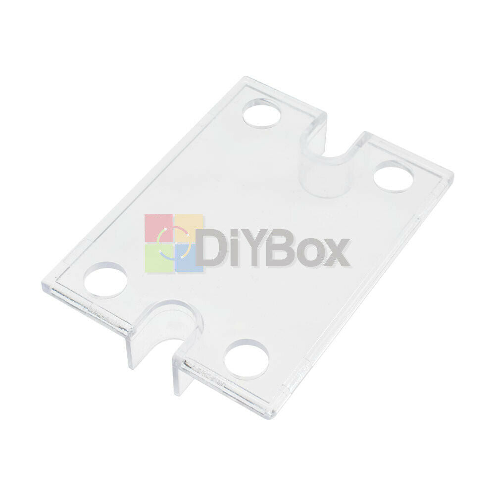 2x Transparent Clear Acrylic Cover for SSR Single Phase Solid State Relay Module