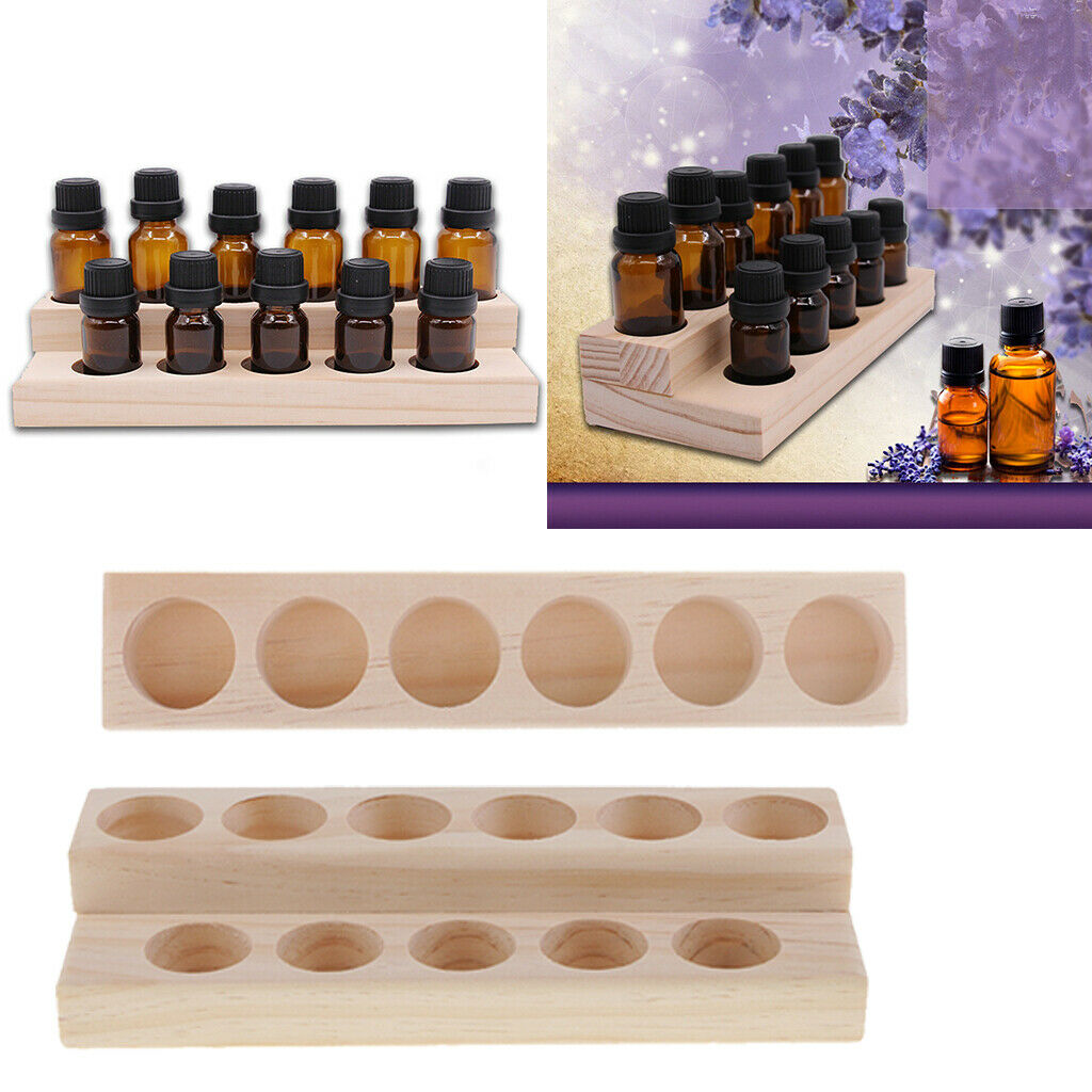 Set Of 4 Wooden Stand Organizers For Oil Display Stand