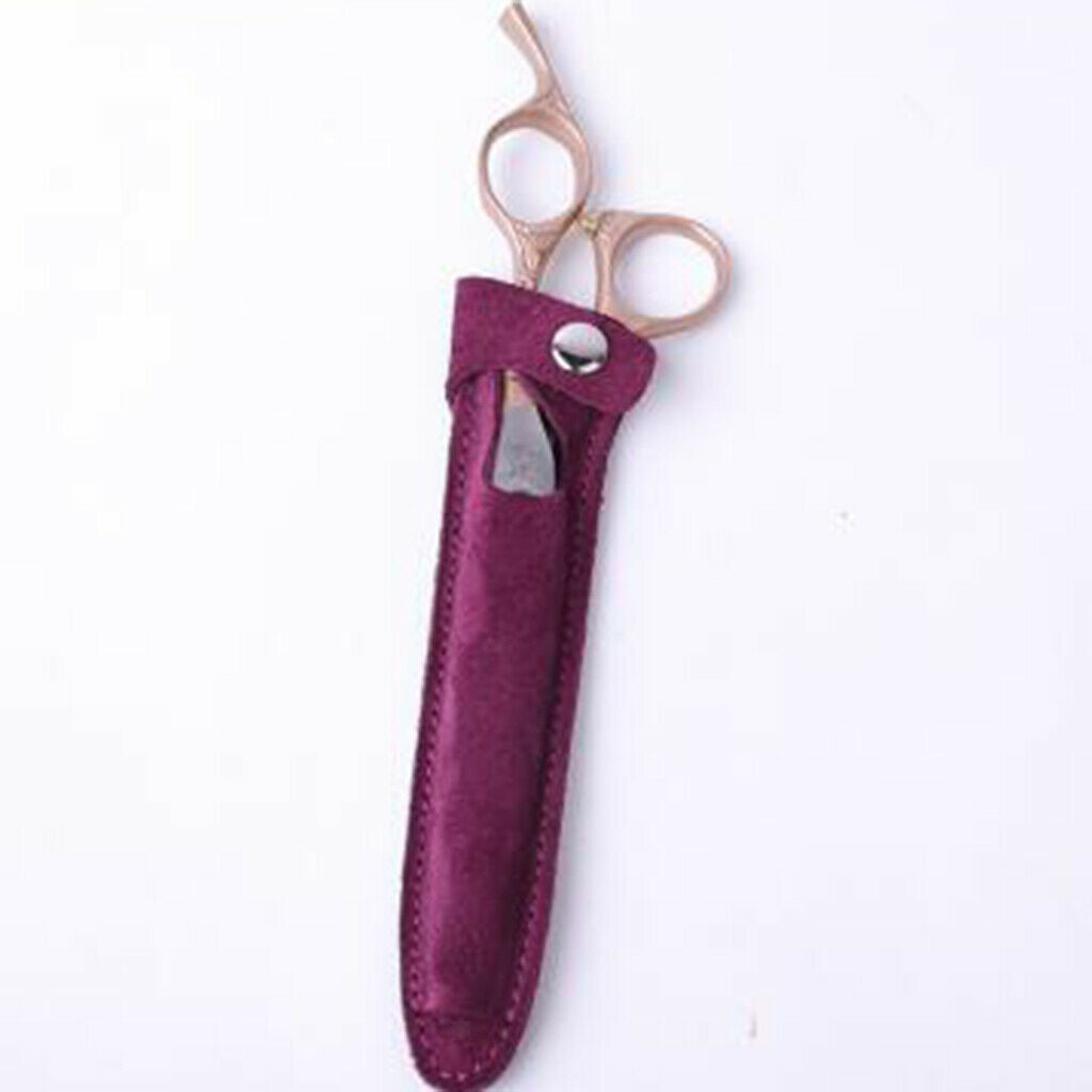 Professional Hairdressers Scissors Shear Pouch Storage Bag Holder Wine Red