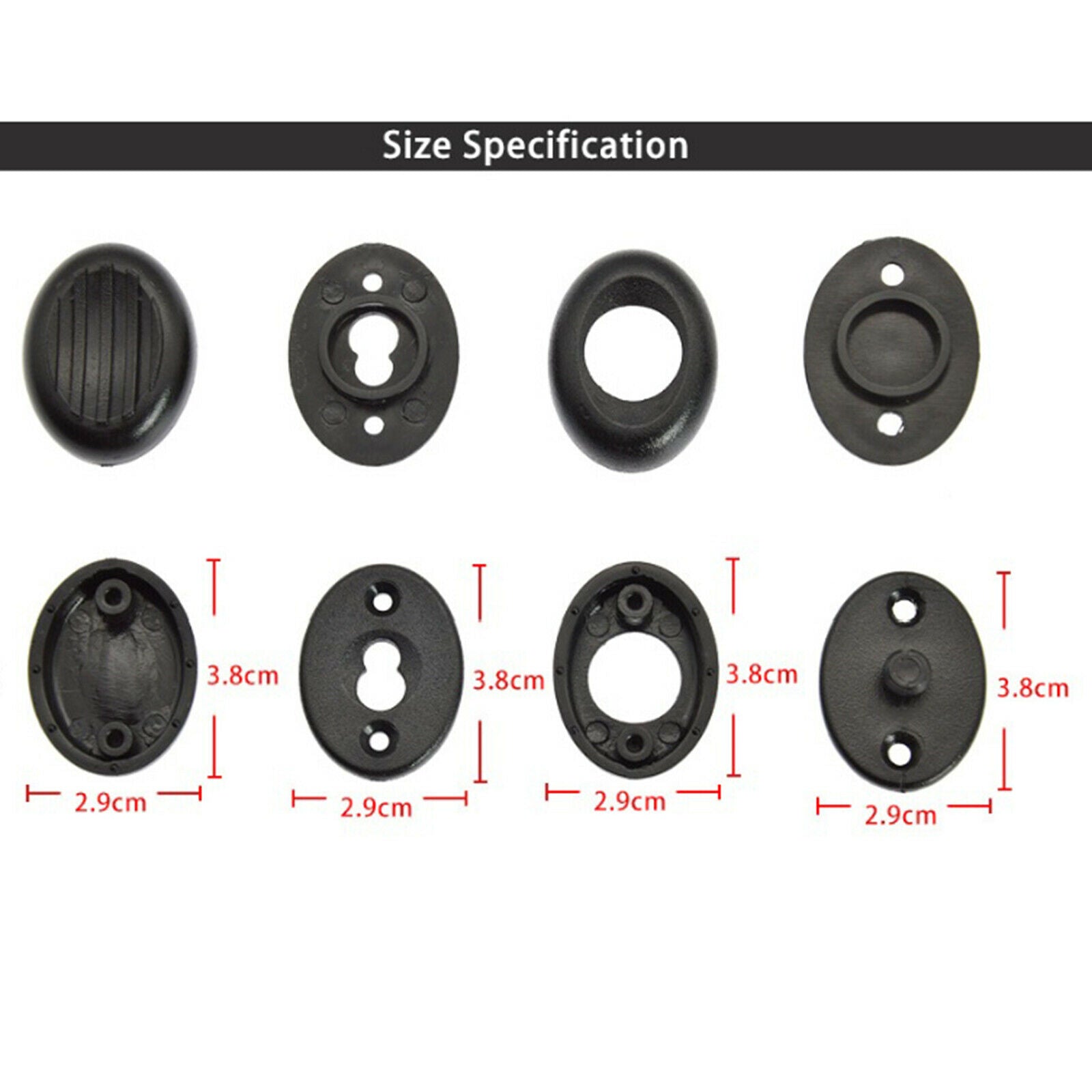 Fastener for Split Diving Suit Swimming Snorkeling Suit Slide Buckle Black
