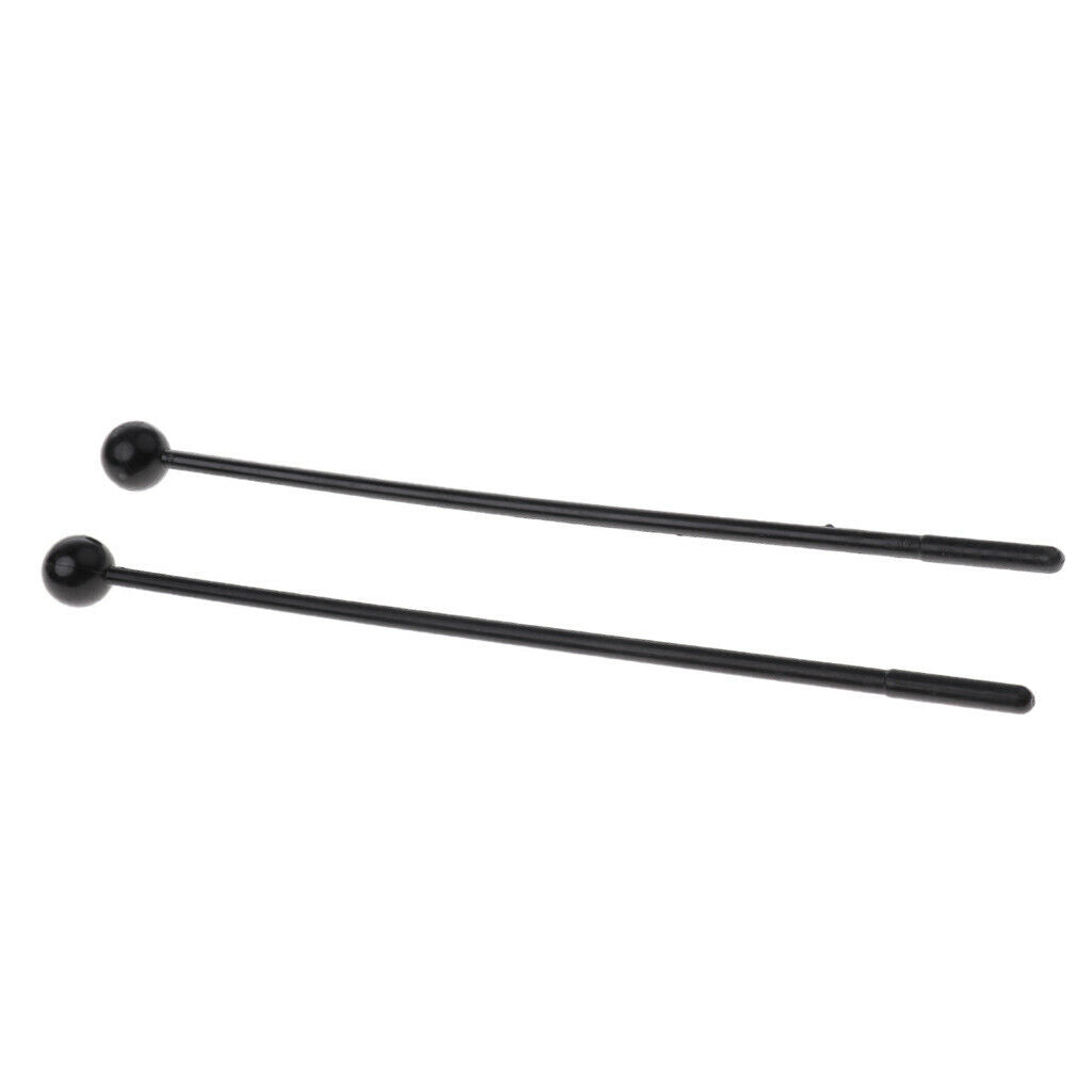 2x Toddler Plastic Percussion Stick Parts Musical Educational Gift Black