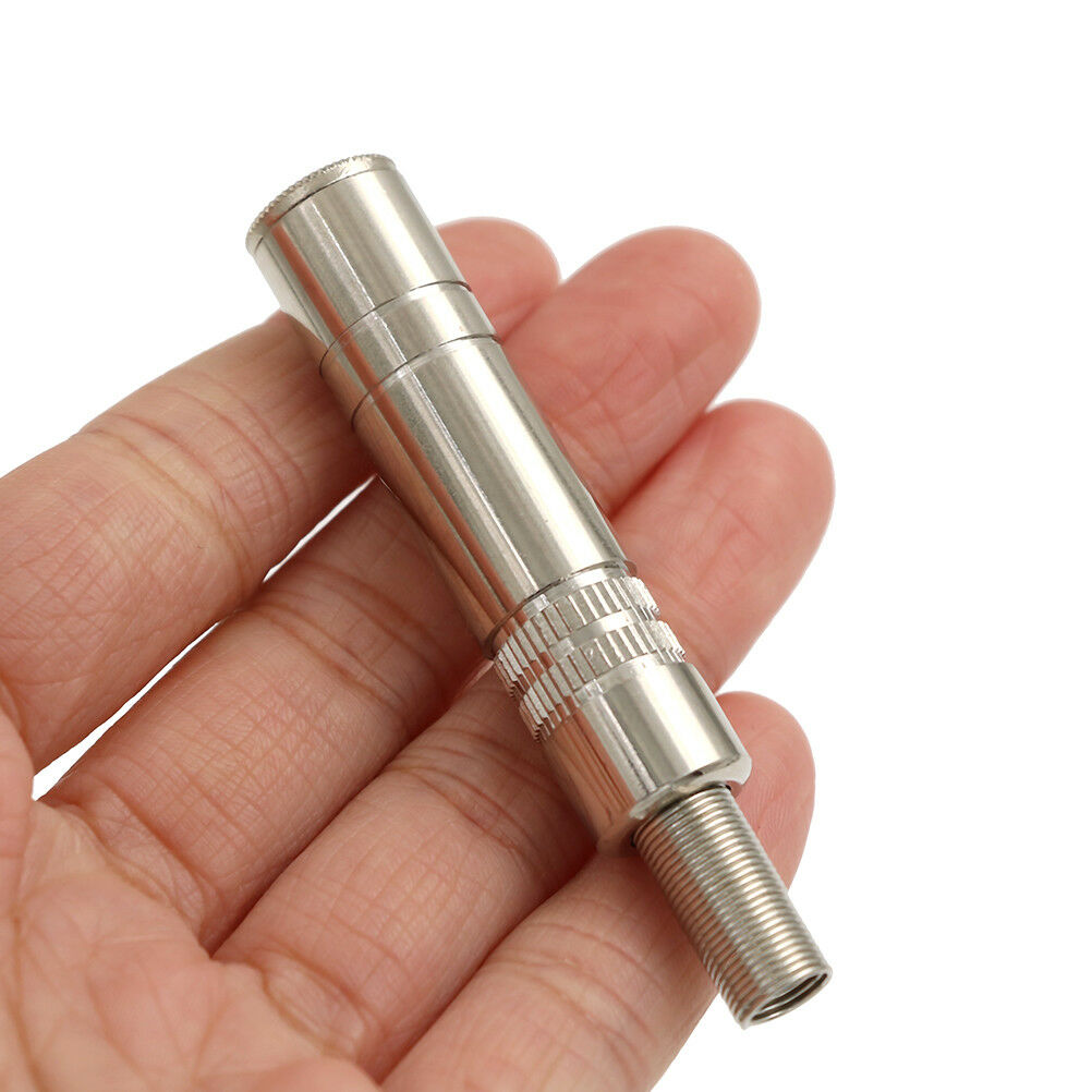 6.35mm female Plug 1/4" mono audio cable connectors metal adapter adaptor.l8