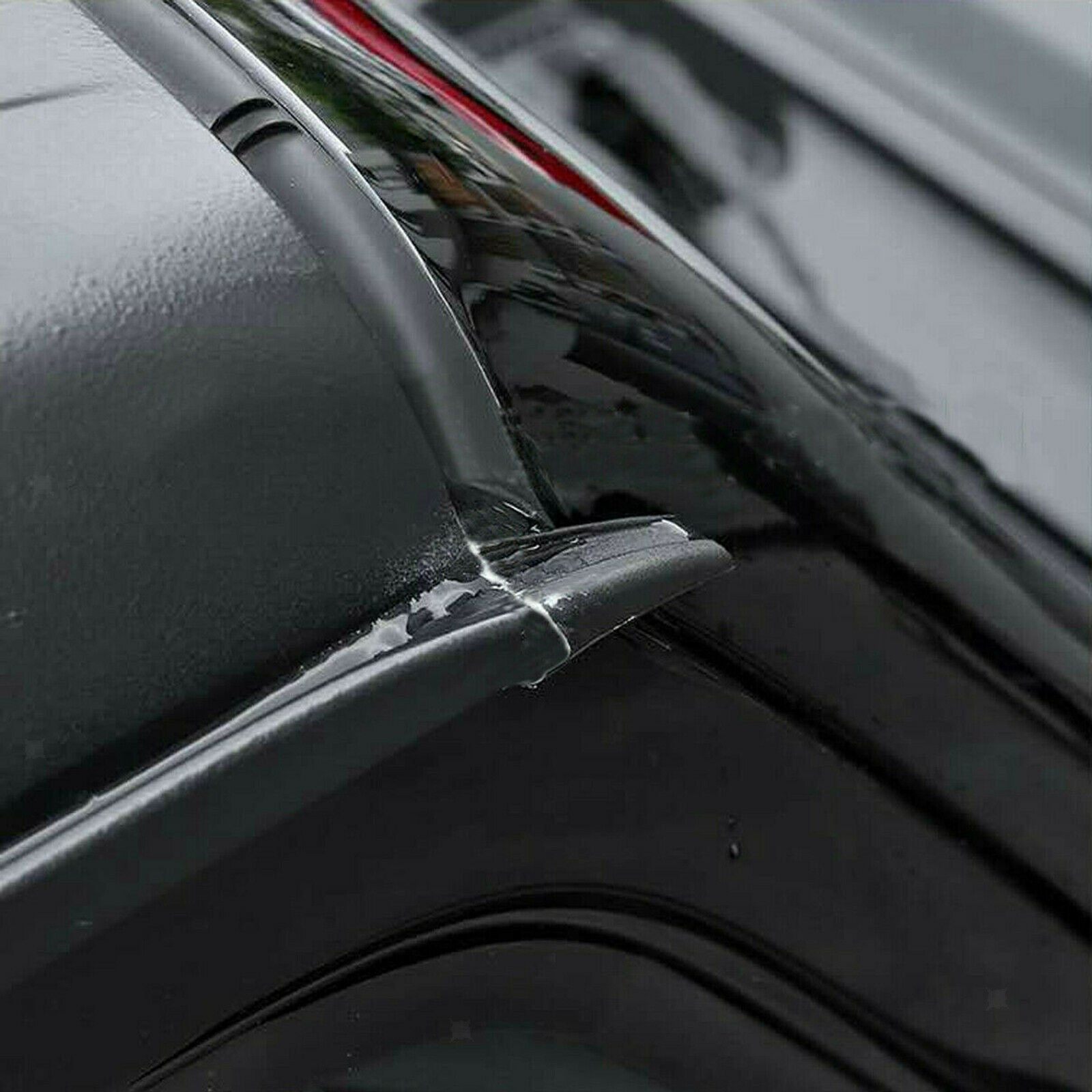 1 Pair Water Rain Gutter Extension For Jeep Wrangler JL 2018-2021 Black