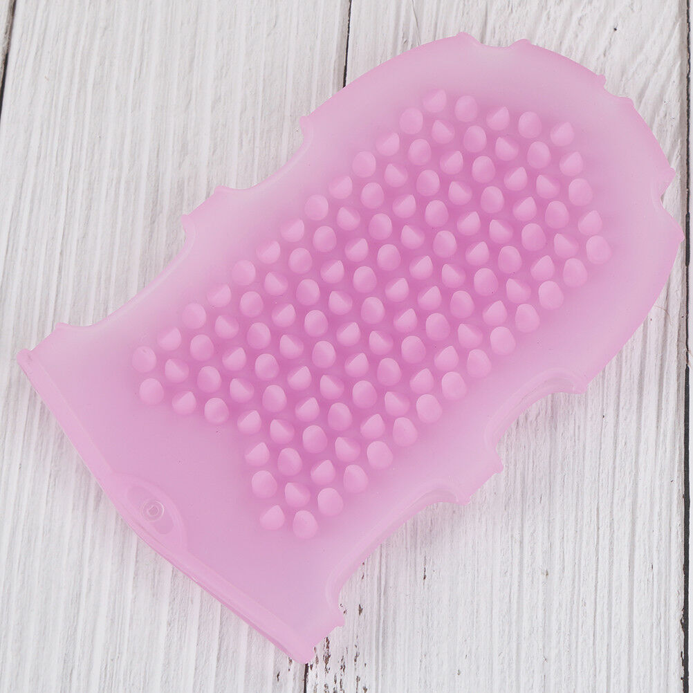 1Pc Silicone massage scrub gloves for peeling body bath brush exfoliating glo BD