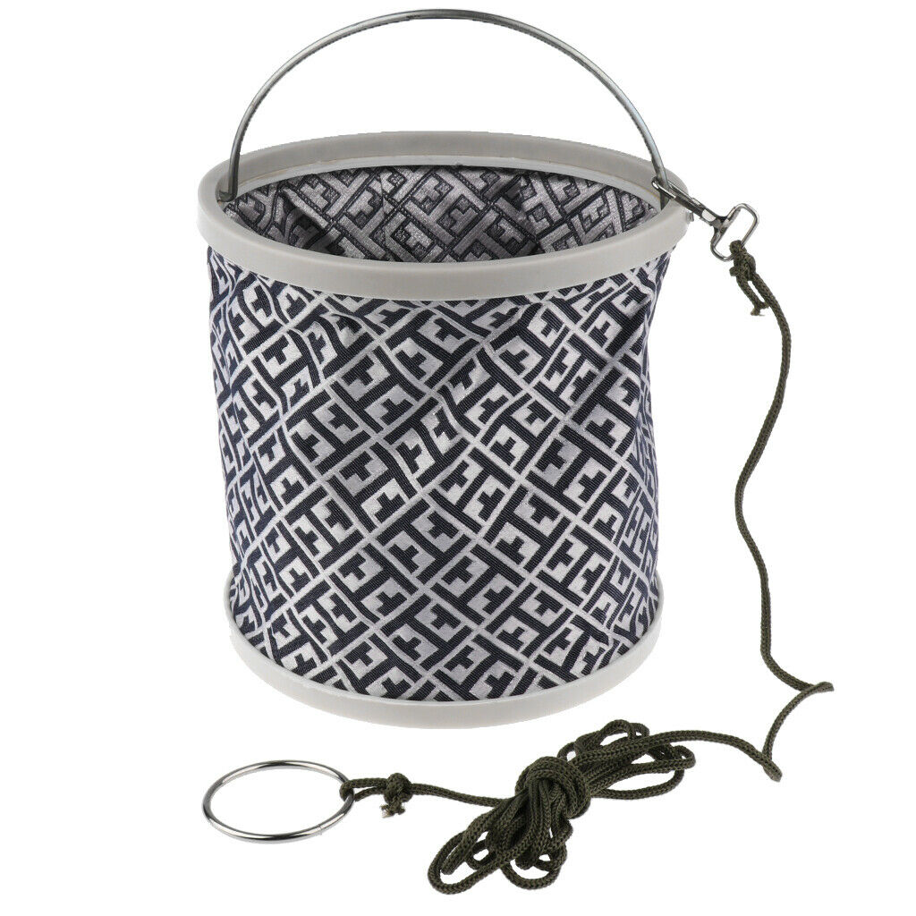 Folding Bucket Outdoor Fishing Camping Washing Foldable Water Bucket 2#