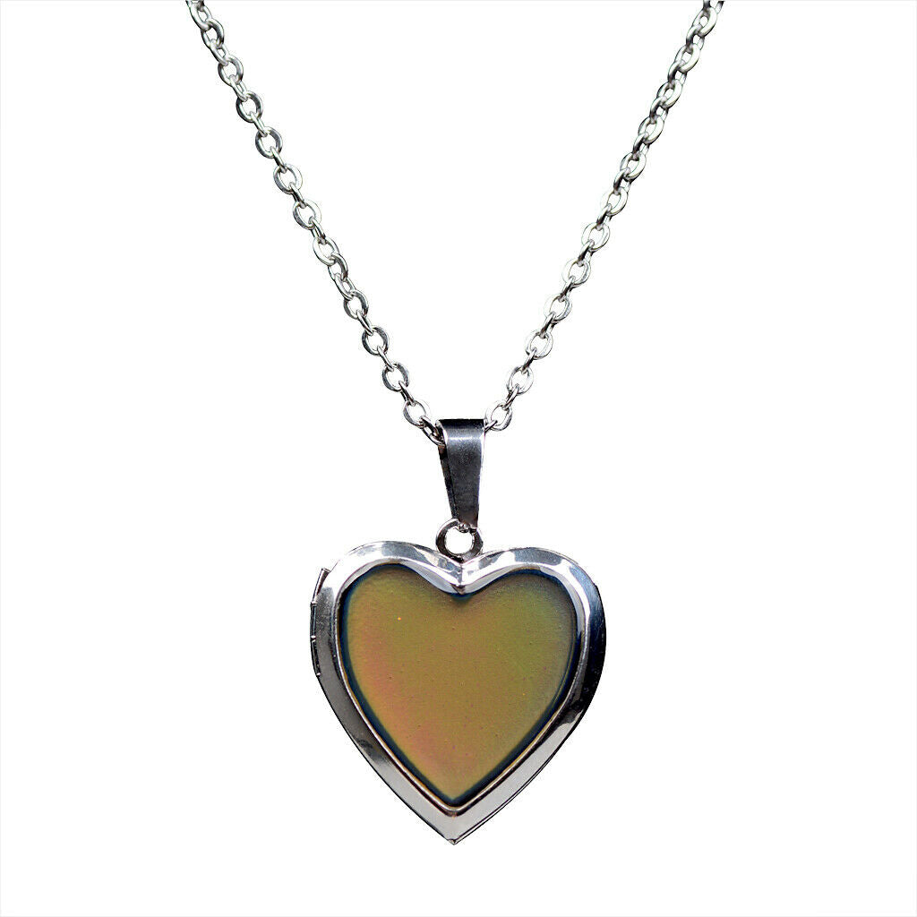 Exclusive Gem Photo Frame Colour Changing Necklace Emotion Feeling Jewelry