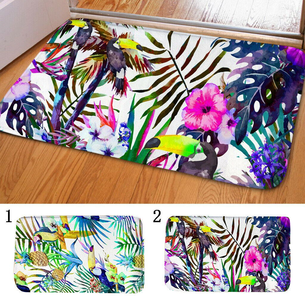 Toucan Bathbat Door Mat Floor Rug Bathroom Toliet Non-Slip Carpet Decor A