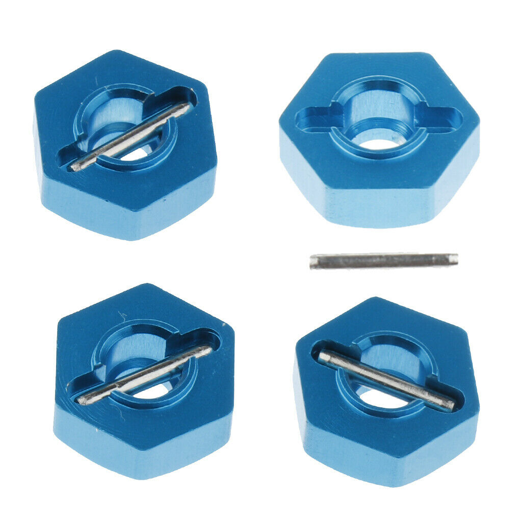 4 pcs. Stainless Steel Nut Nut Wheel Drive Hub Screw M12 12mm for 1/18 RC Car