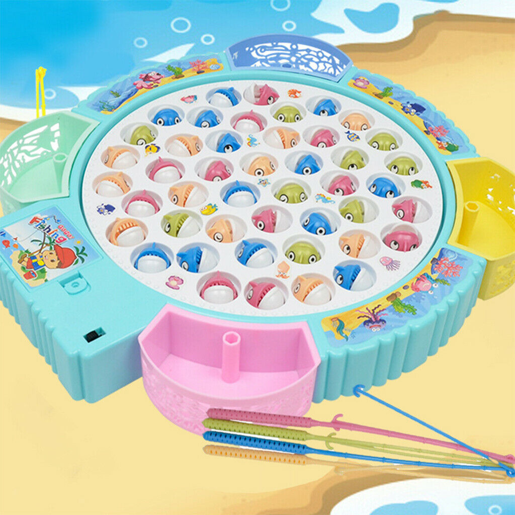 Fish Fishing Game Educational Toys for Children with Music for