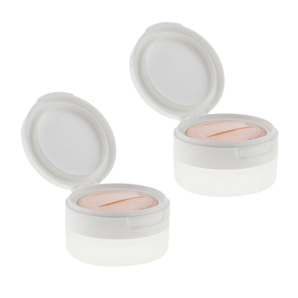 2Pcs 50g Empty Loose Powder Jar Bottle Container/Make Up Sifter Bottles