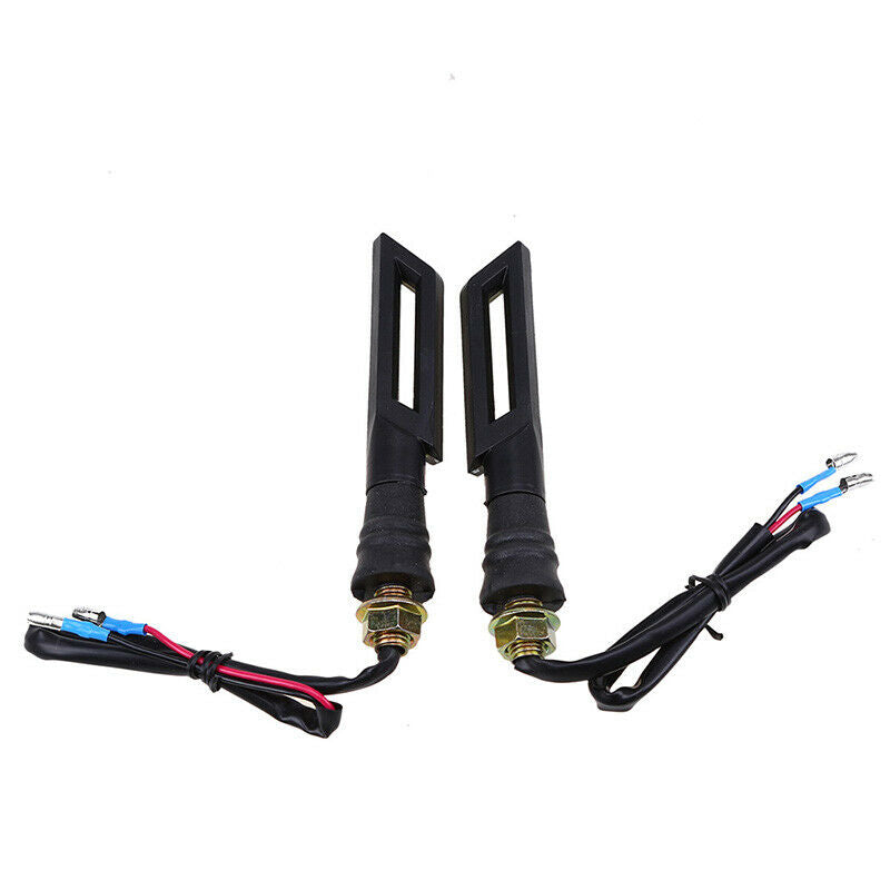 Smoke Amber LED Turn Signal Light M10 Indicator 10mm Bolt Motorcycle Universal