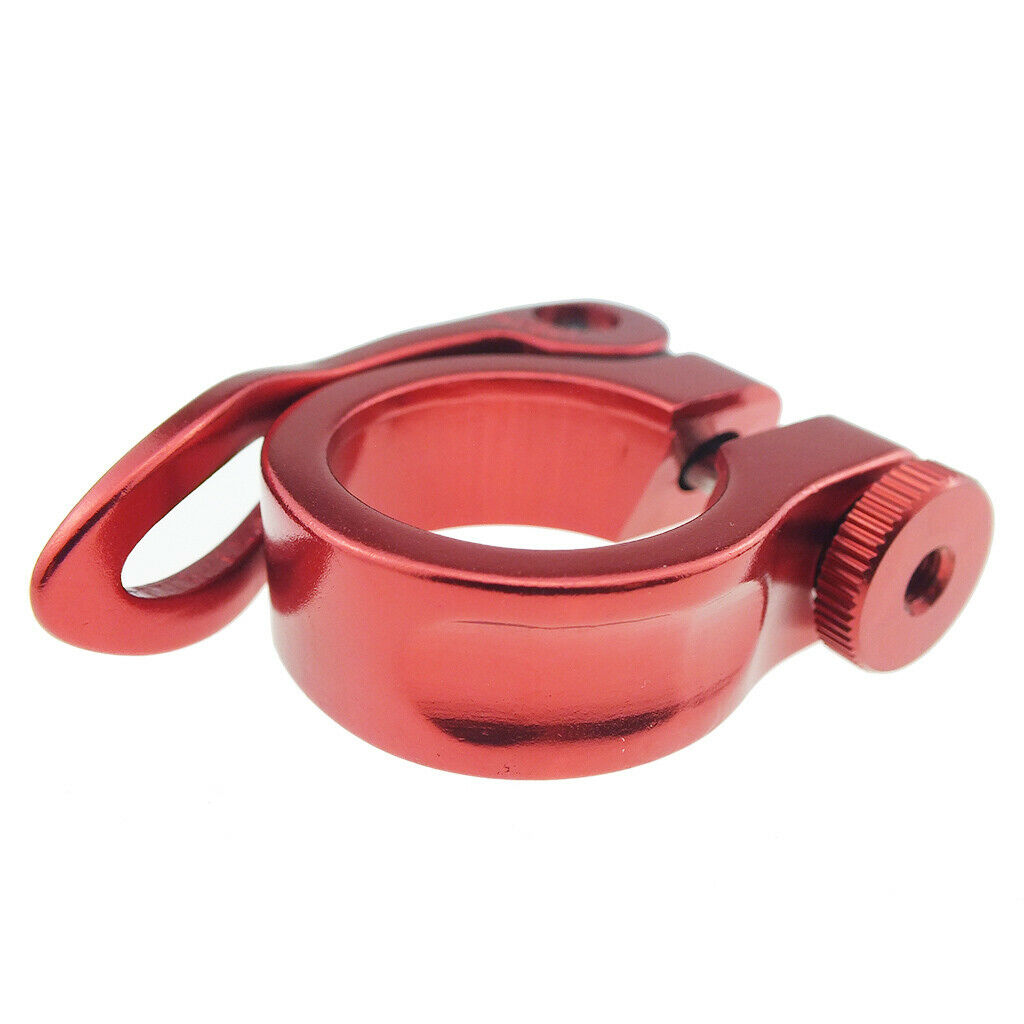 30mm SeatPost Clamp Tube Clip Quick Release Mountain Road Bike Part Red