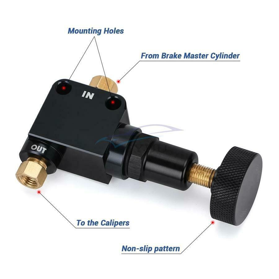 1×Adjustable Pressure Regulator Screw Knob Brake Proportioning Valve For Wilwood