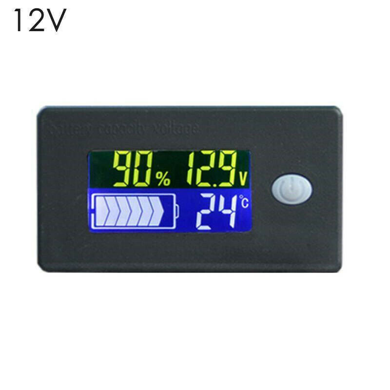 12V LCD Digital Display Battery Capacity Meter Status Indicator Tester Monitor