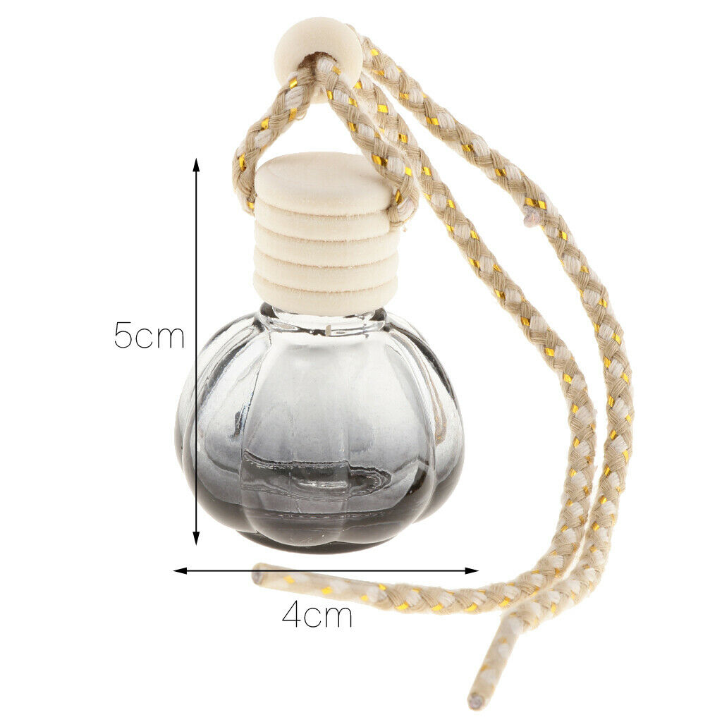 Set 15pcs Glass Car Perfume Bottles Hanging Air Freshener Fragrances Bottle