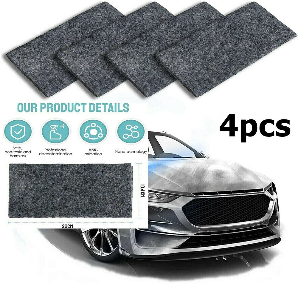 4x Nano Sparkle Magic Car-Scratch Remover Cloth Scratch Eraser Surface Repair_US