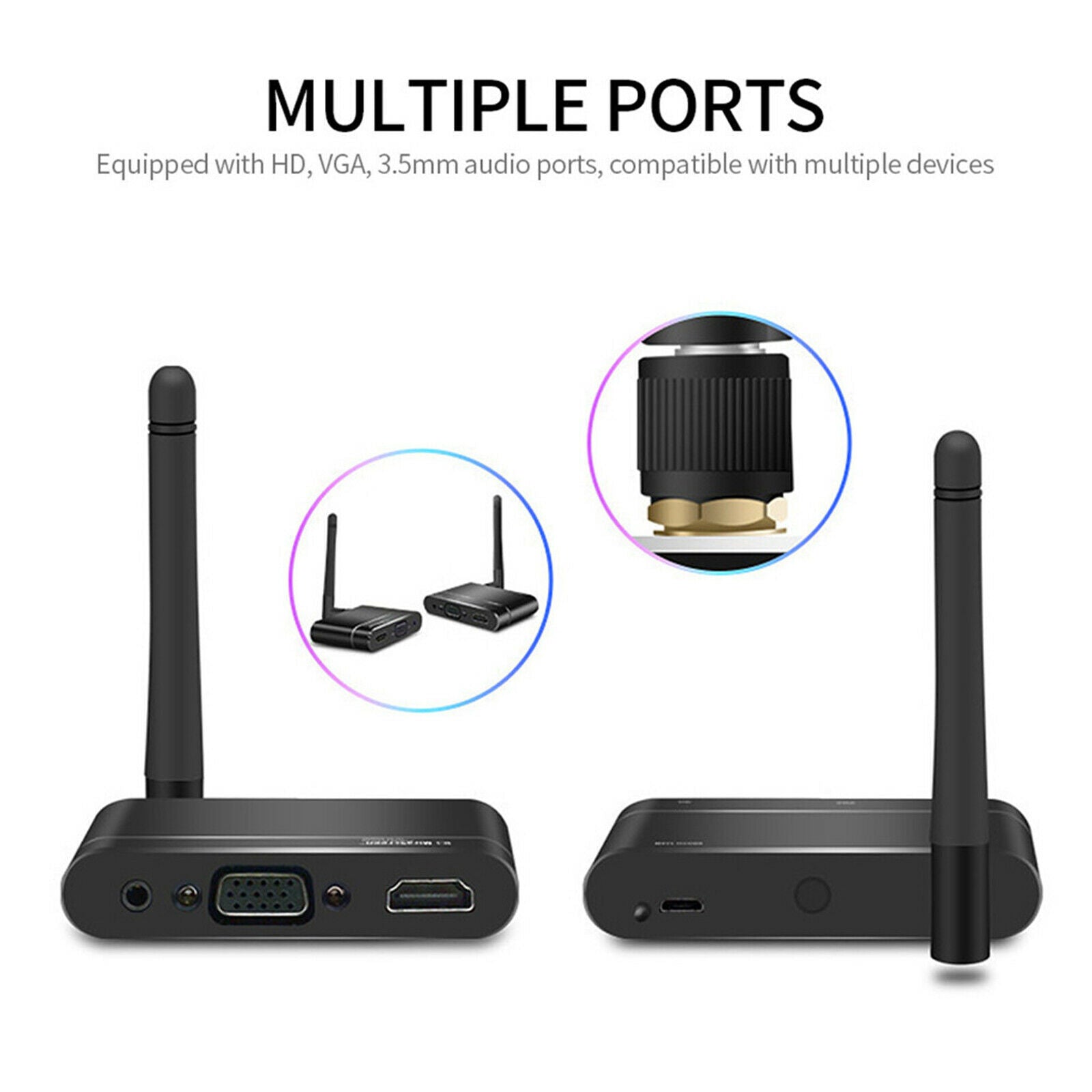 Wireless WiFi Display Receiver Screen Share 1080P for Casting Smartphone to
