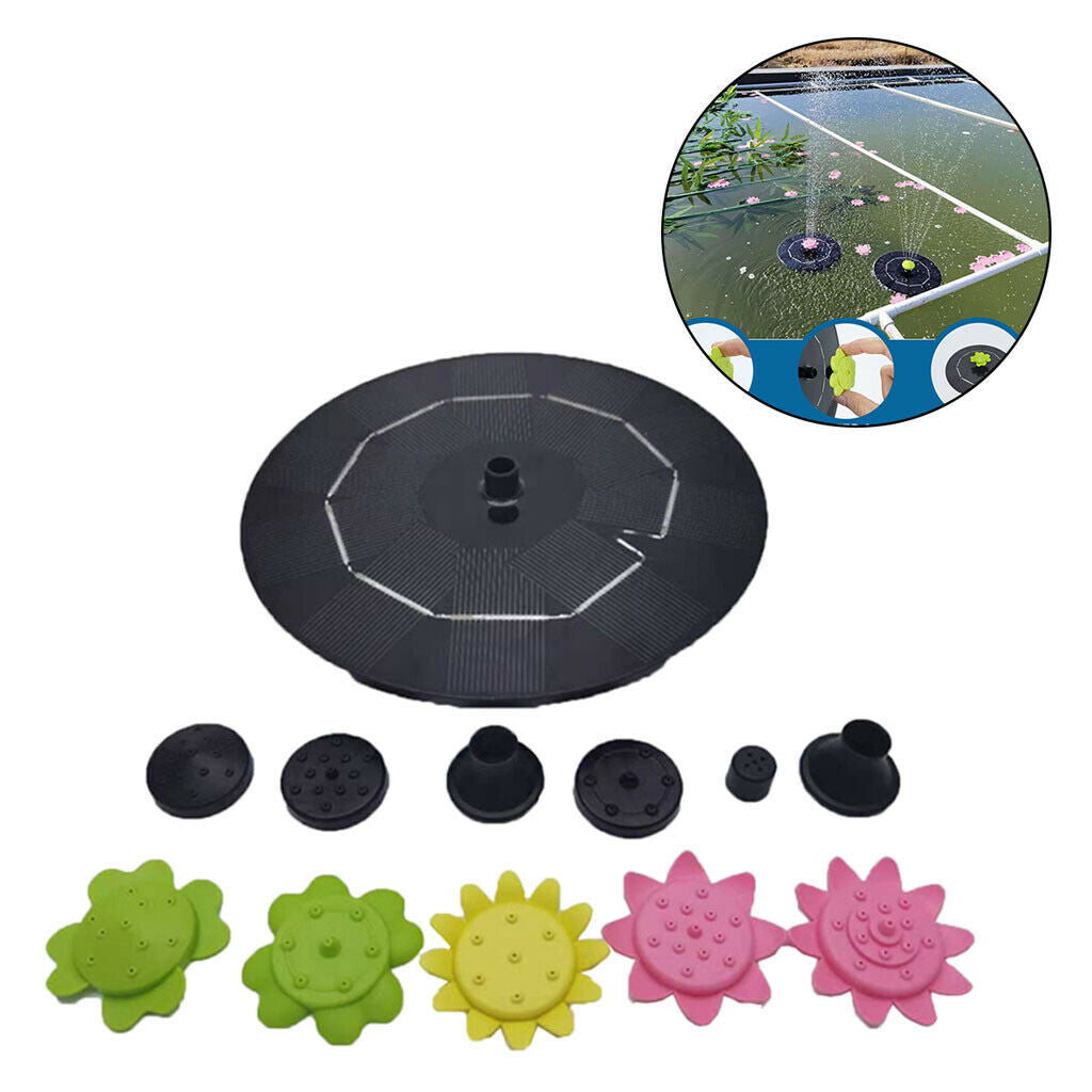 Mini 5V/3W Solar Fountain Pump Water Cycling for Pond Fountain BirdBath