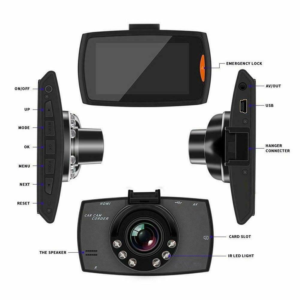 1080P HD Car DVR Dash Vehicle Cameras Video Recorder Cams Night Vision G-Sensors