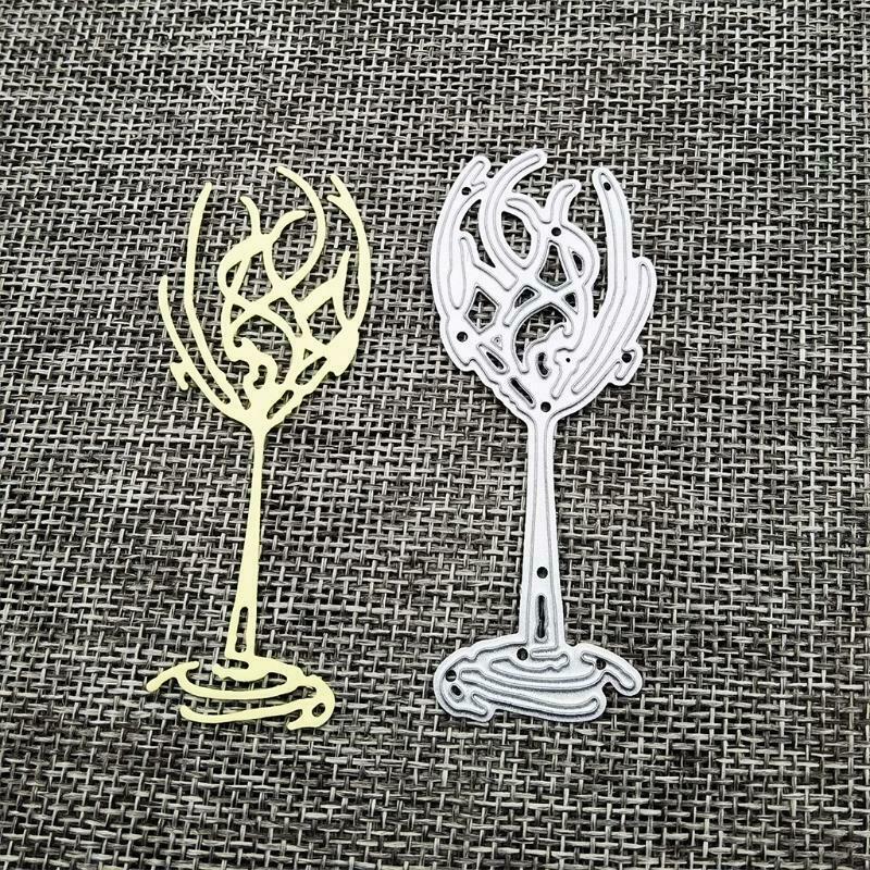 Cup Metal Cutting Dies Stencil DIY Scrapbooking Album Paper Card Template Mold