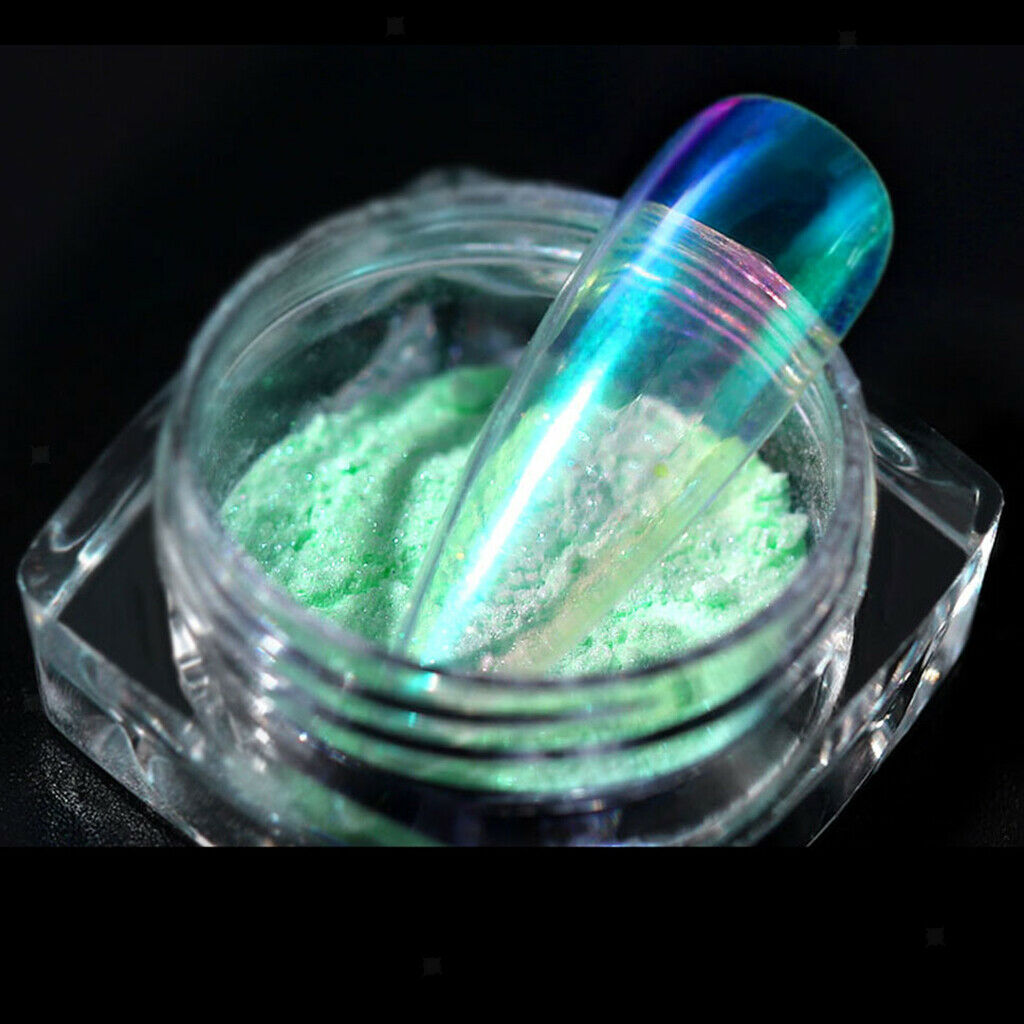 6Pieces Mermaid Dust Powder Ornaments Set Tools Crafts for Personal Use