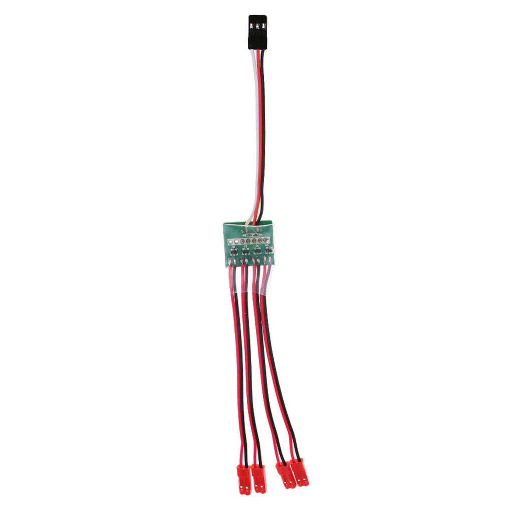 2Pcs Night Flight 3S 4S Lipo Battery JST LED Switch Controller for RC Drone