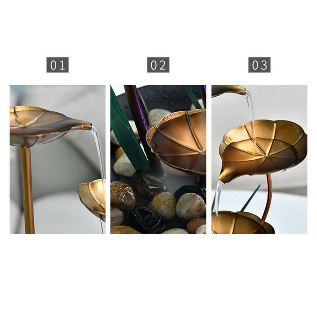 Indoor Fountain Tabletop Water Fountain Fortune Feng Shui Ornaments Landscaping