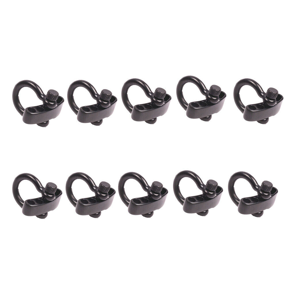 10pcs Bow Shape Shackle Buckle Clasp for Survival   Bracelet Rope