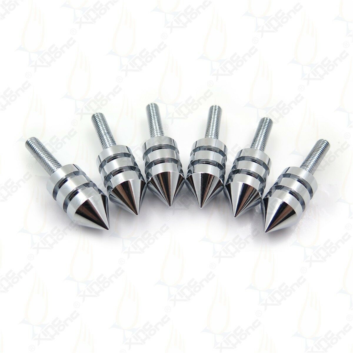 Motorcycle Windscreen Chrome Spiked Bolt Kit Well Nuts Bolts Set Washers Screws