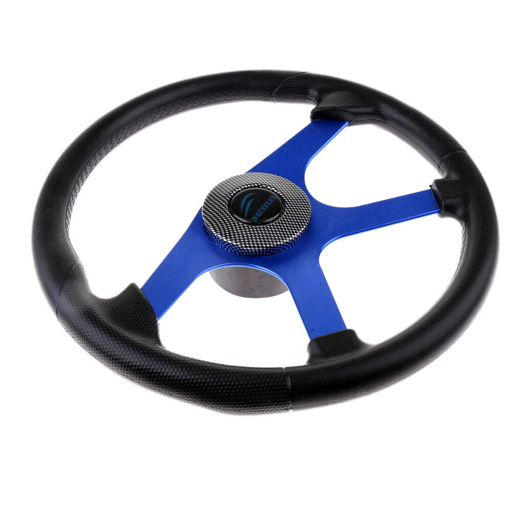 360mm Aluminum Alloy Marine Steering Wheel 4 Spoke 3/4