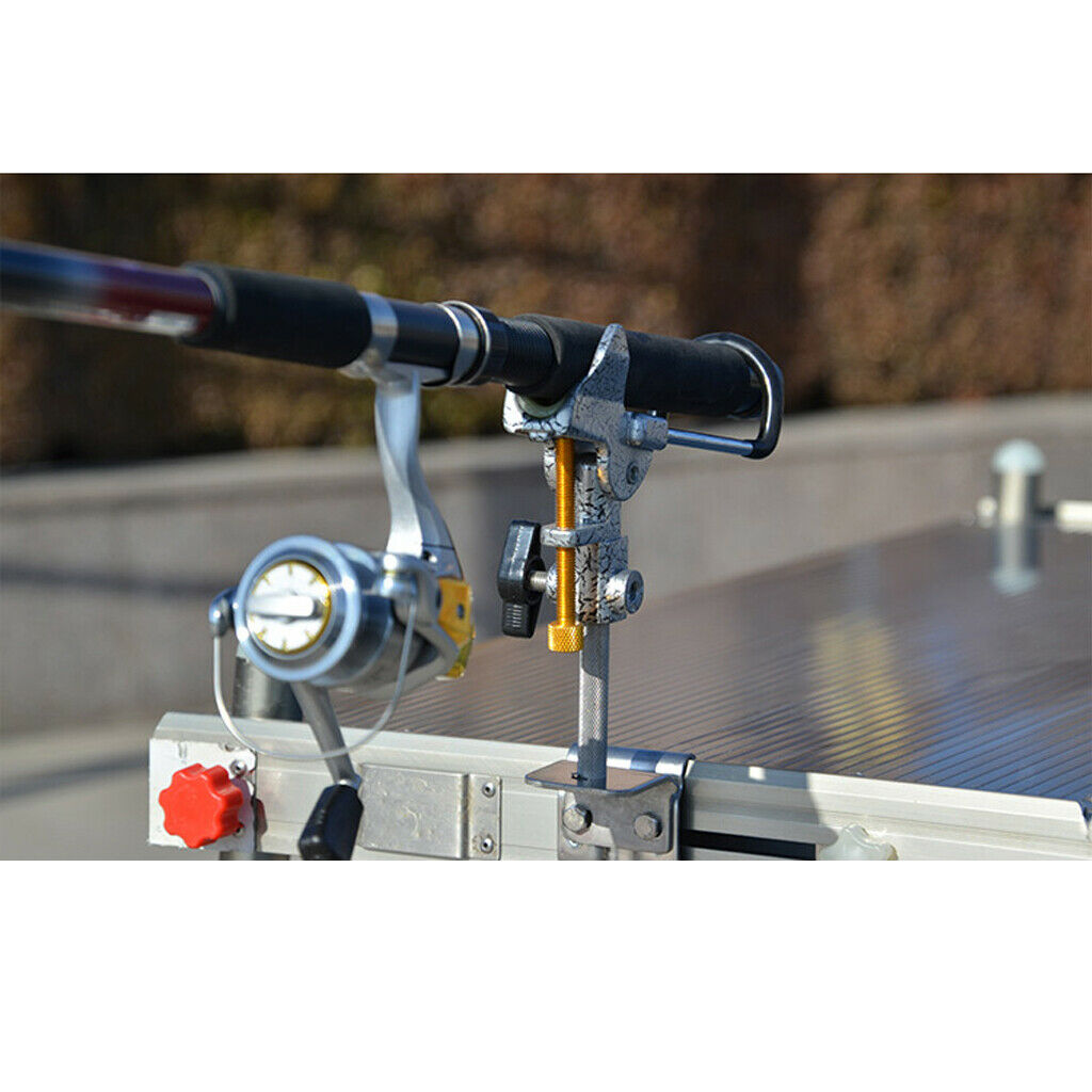 Fishing Boat Rods Holder with Clamp Opening Single Rod Holder