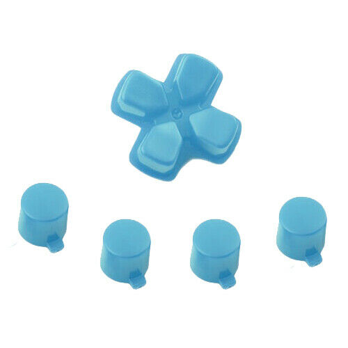 Button set for Sony PS4 controllers d-pad & action - light blue | ZedLabz