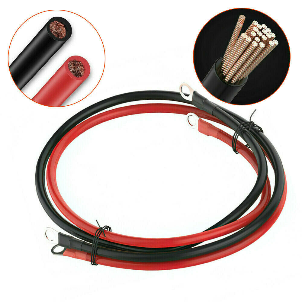 5AWG Power Cable Black & Red Wire For FLAMEZUM Pure Sine Wave Power Inverter *1