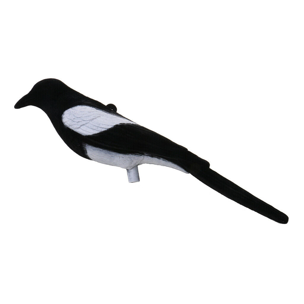 Full Flocked Realistic Calling Magpie Decoy Shooting/Hunting Decoying Baits