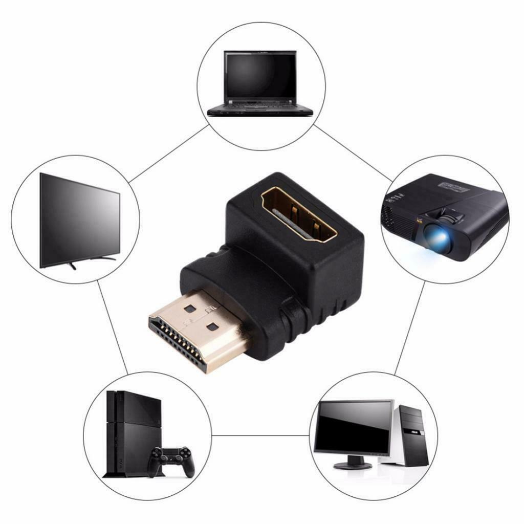 HDMI 90degree L shaped Connector Cable Male to Female Right Angle