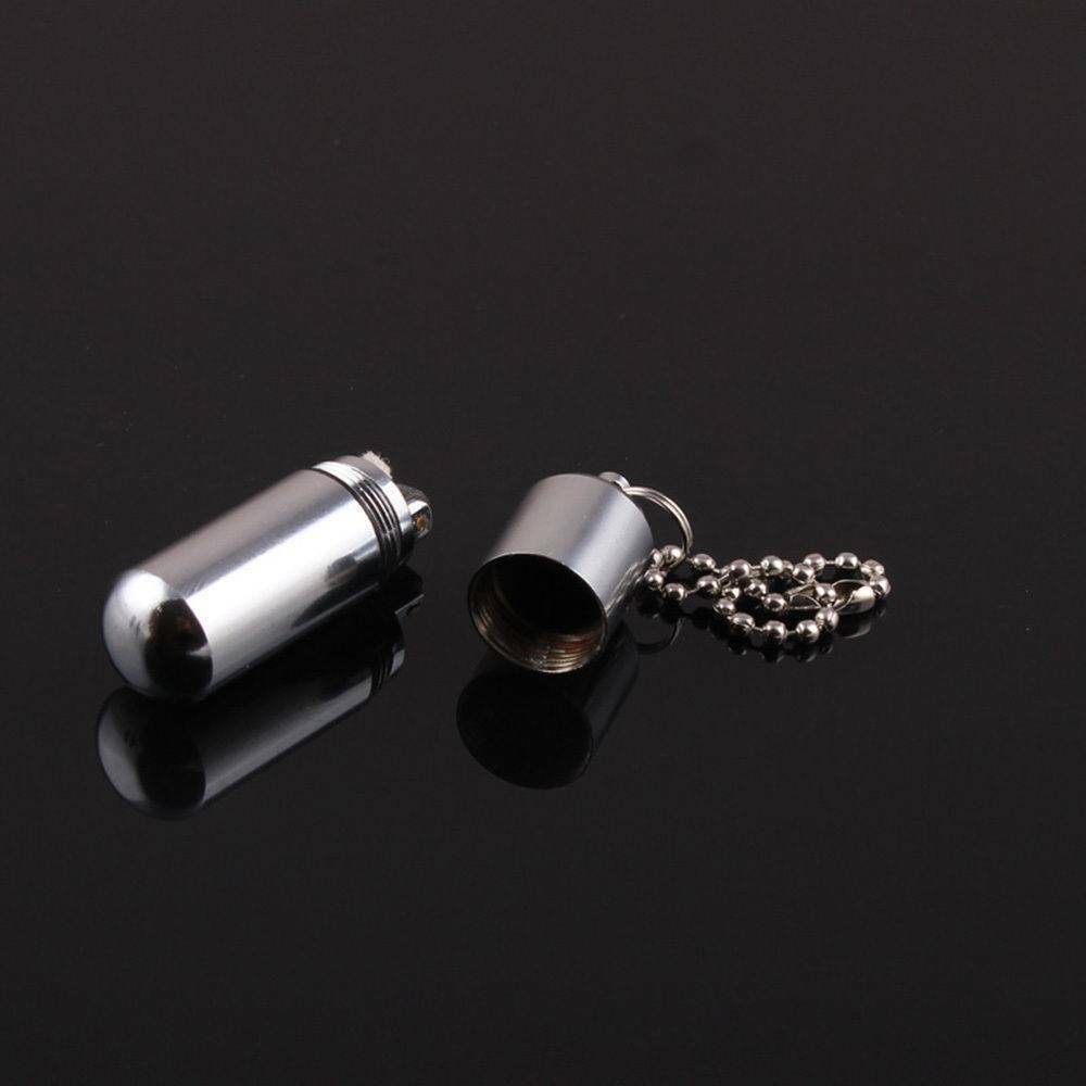Emergency Gear Fire Stash Mini Survival Waterproof Lighter Camping Pocket Tool ~
