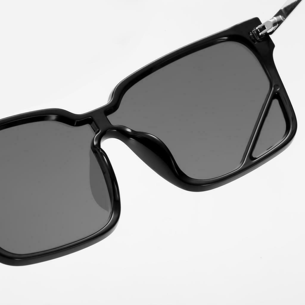 Square Shaped Sunglasses Style Sun Glasses UV400 Club Costume Eyewear Brown
