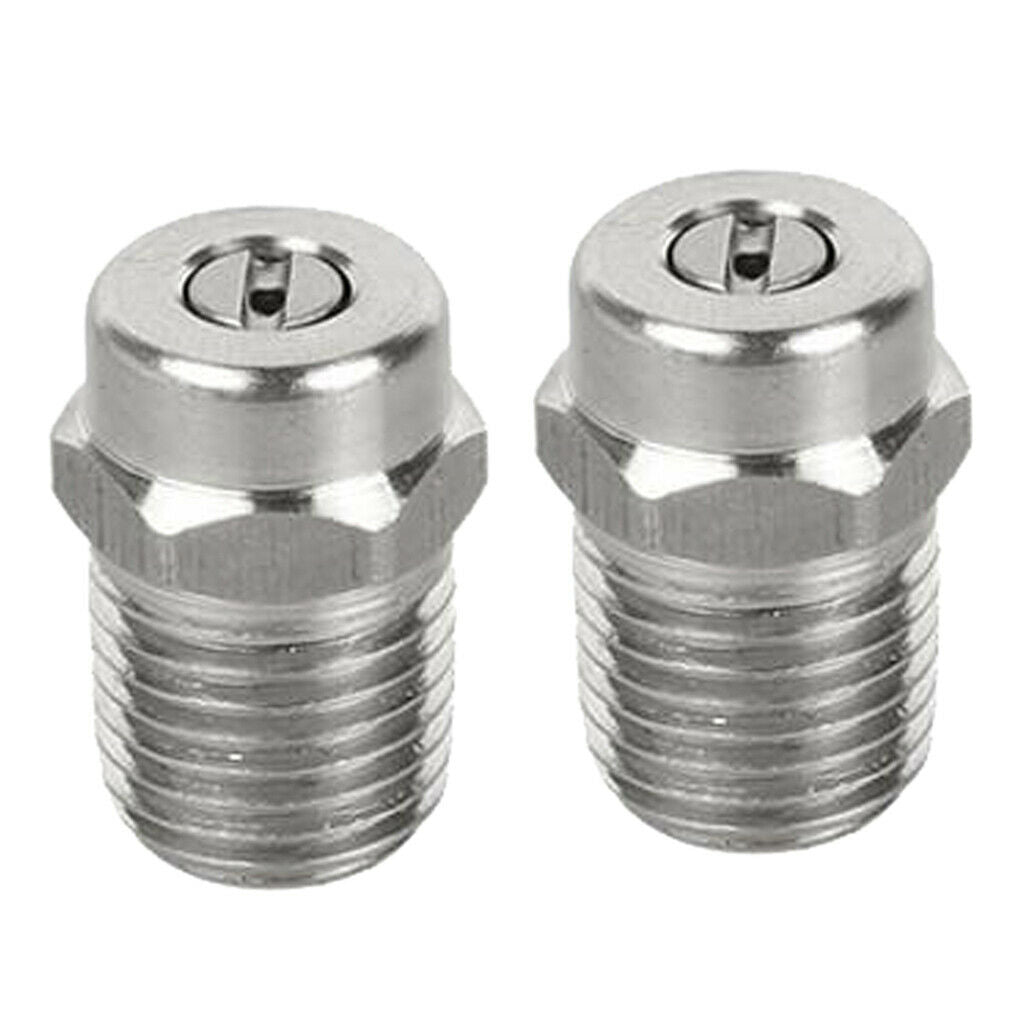 2pcs Durable NPT 1/4 Spray Nozzle Tip Spray Fan Nozzle Cleaner Washer Parts