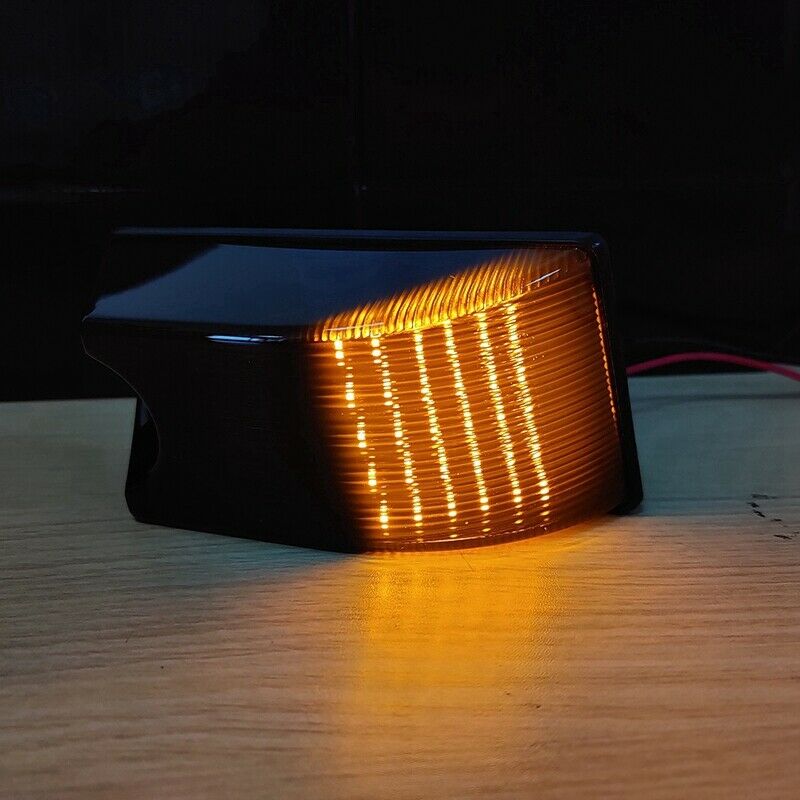 2X Smoked Lens Front Amber Led Cab Roof Lamp Side Marker Lights for Hummer HF1W2