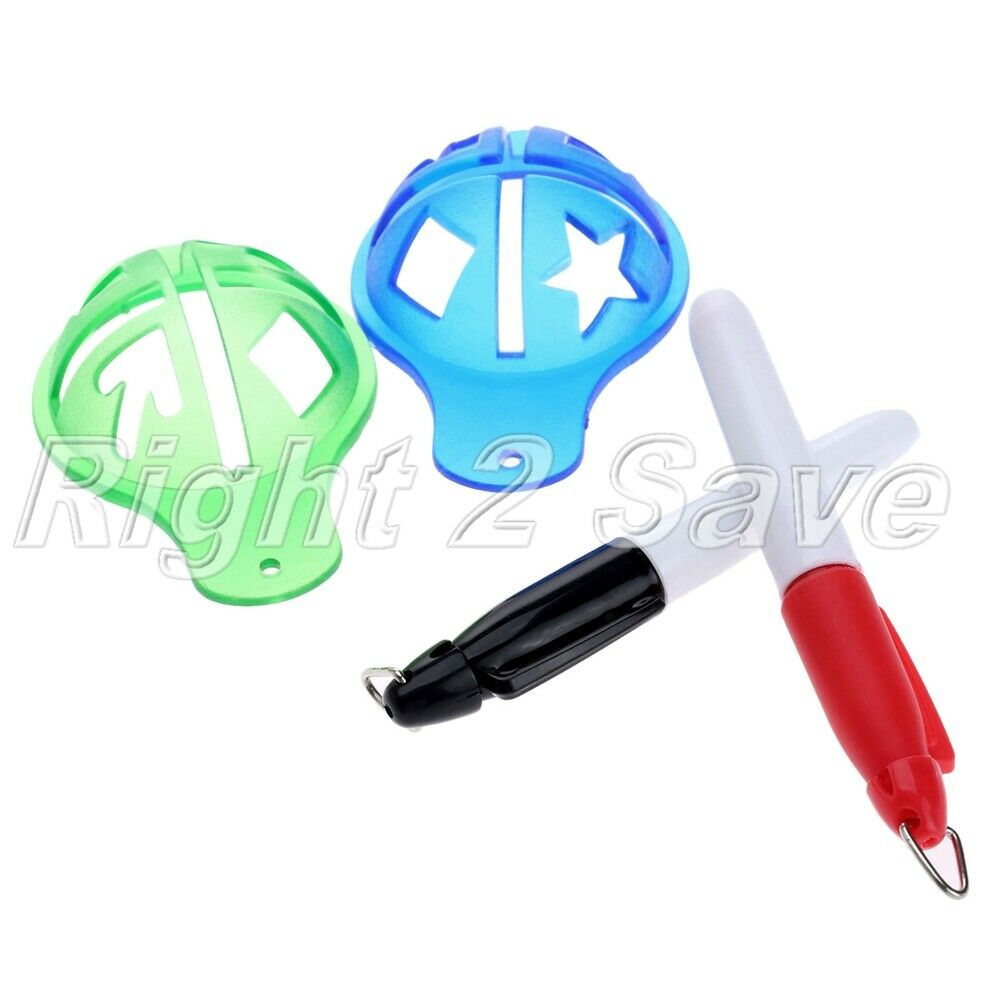 Pro Golf Ball Line Linear Marker Aligment Template Tool Kits Drawing Marks Pen