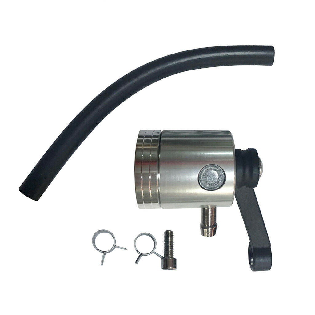 Stainless Steel Brake Fluid Reservoir Kit Clutch Reservoir for Yamaha Accs # 2