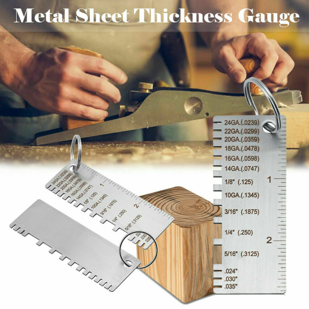 Thickness Sheet Metal Gauge Gage Measuring Tool Wire Gauge Stainless Steel