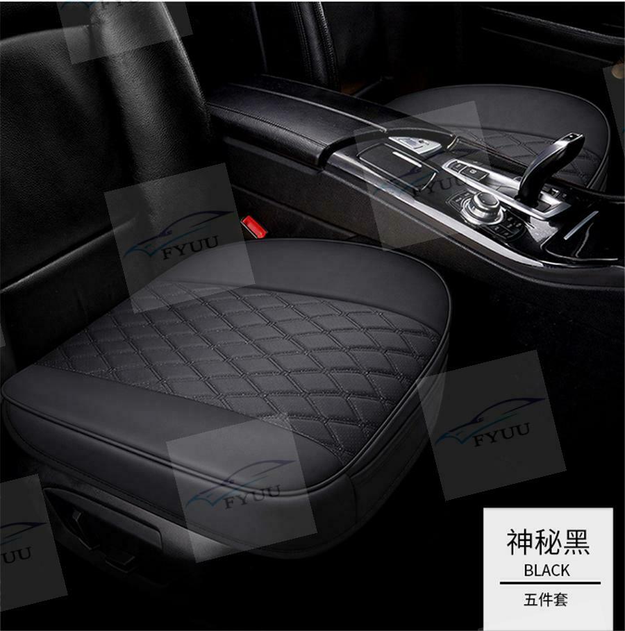 Universal 9D PU Leather Front Seat Protector Chair Mat Interior Automotive Goods
